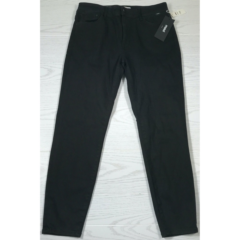 Mavi Skinny Jeans 31x27 Tess High Rise Black Brushed Stretch Cotton Blend New